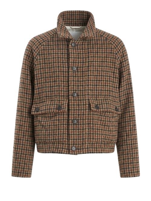 Cappotto Aria monopetto a quadri Barena | CSD5700 0528UNI UNICO